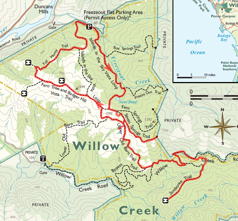 Willow Creek Bay Area Mountain Bike Rides